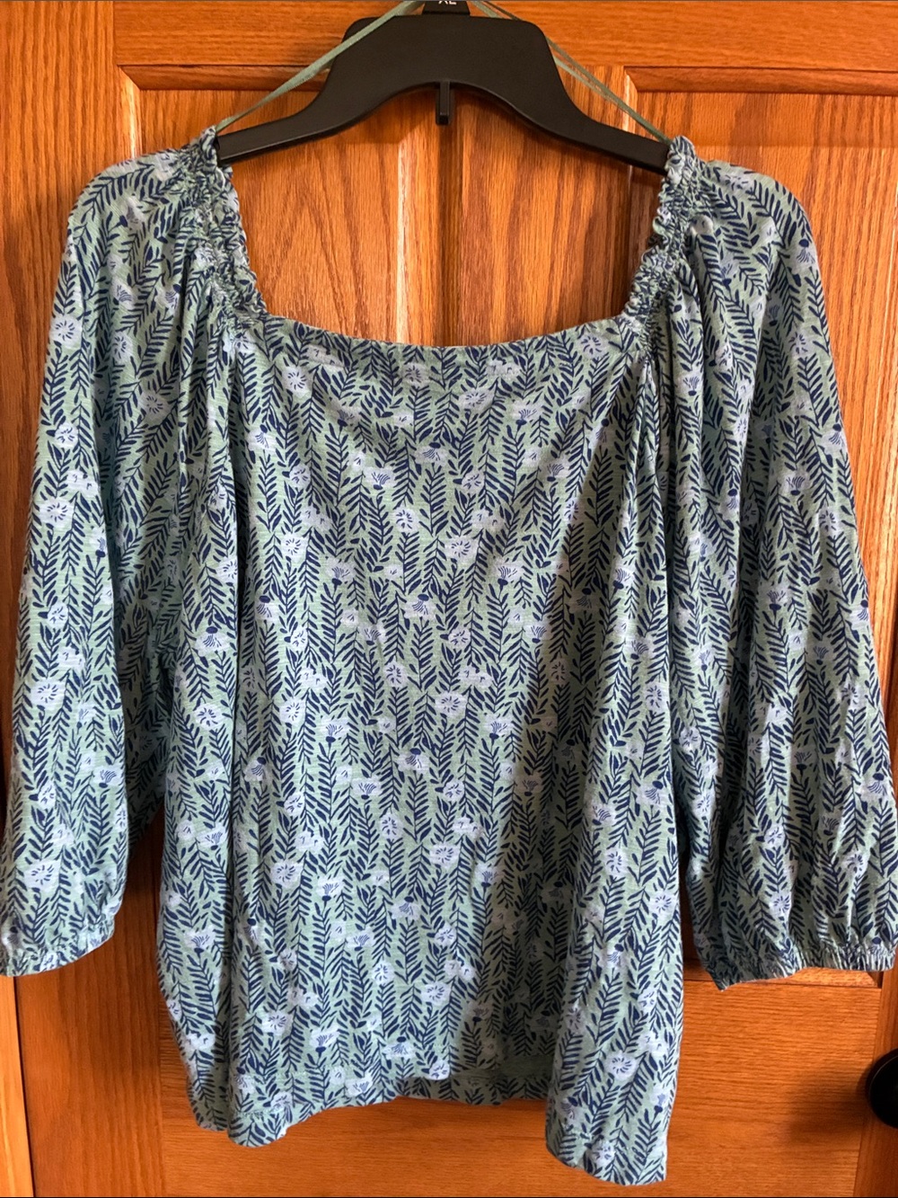Style & Co. Floral Peasant Top - Picture 4 of 4